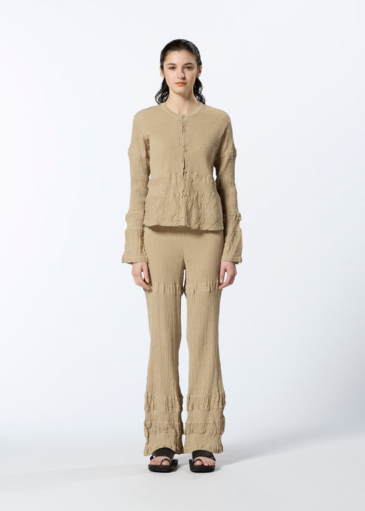 KYO CHIJIMI HORIZONTAL STRIPE Cardigan Light Purple