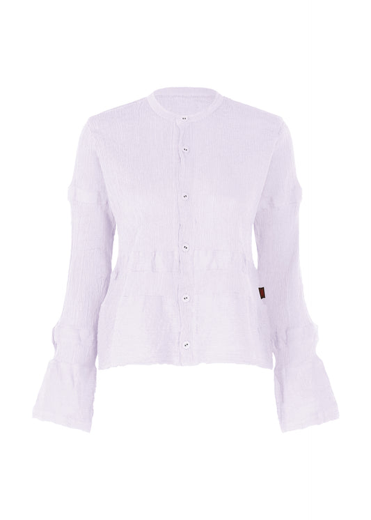 KYO CHIJIMI HORIZONTAL STRIPE Cardigan Light Purple