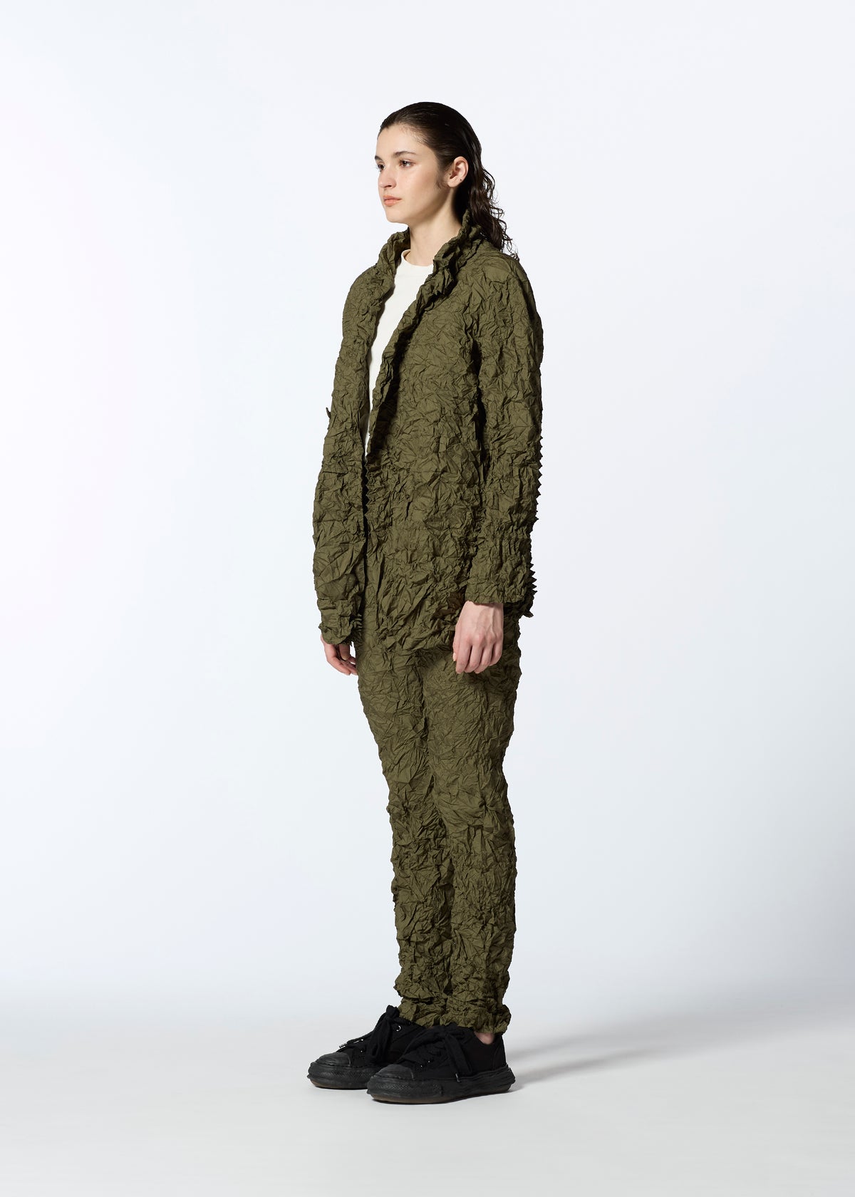 KUMO SHIBORI PARKER Cardigan Khaki