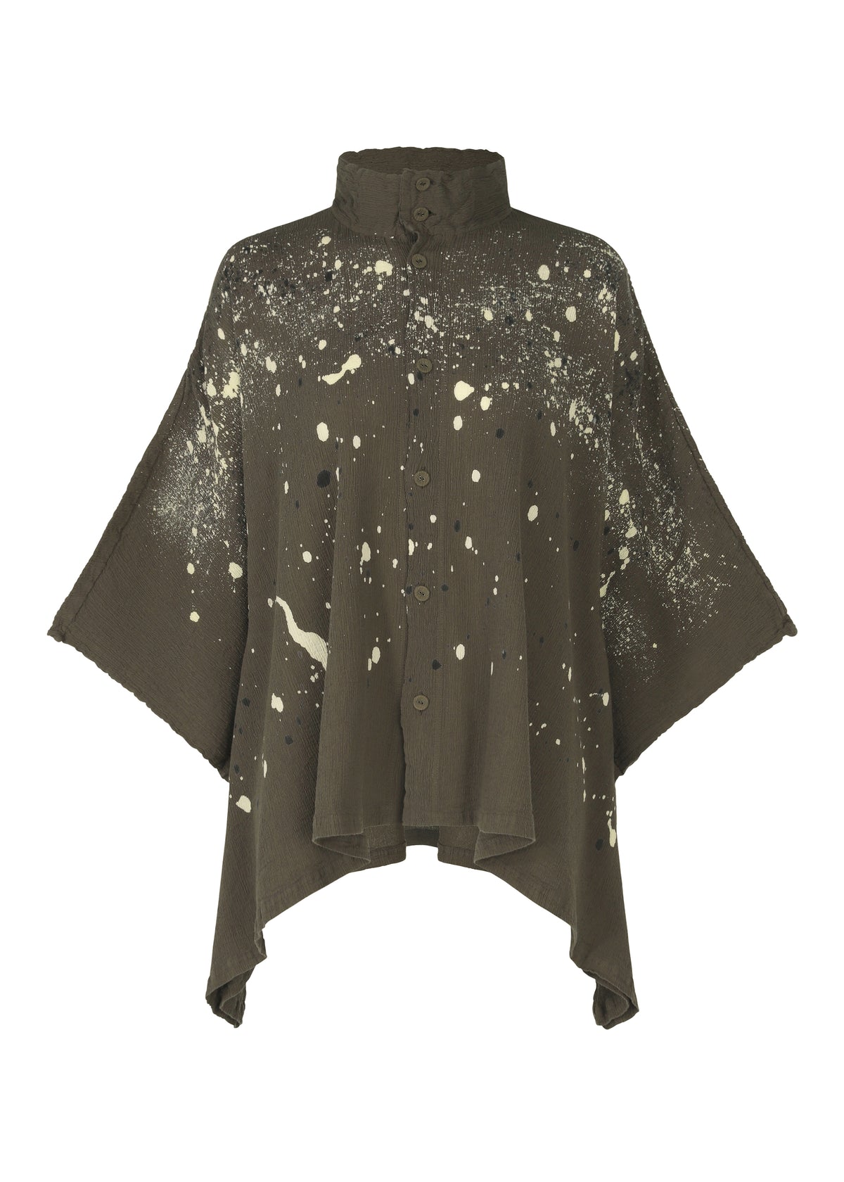 KYO CHIJIMI FRIKAKE Cardigan Khaki