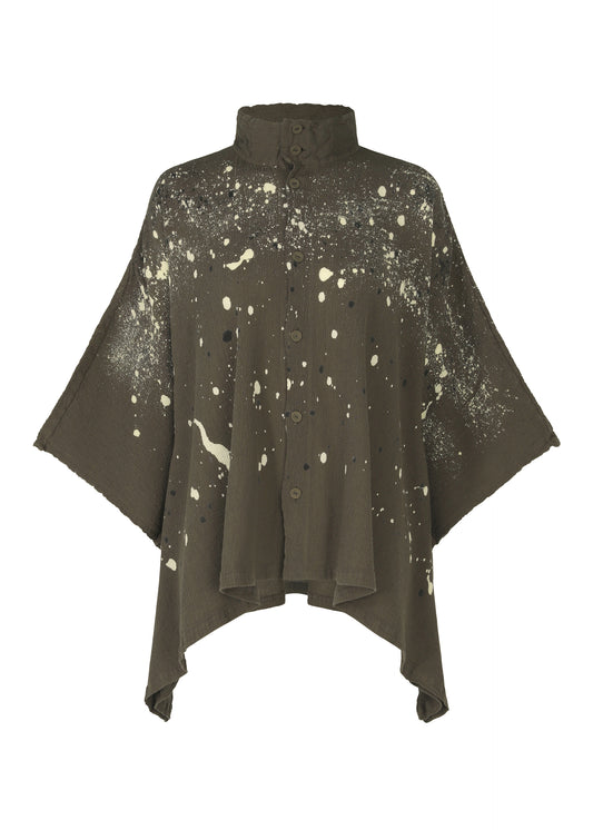 KYO CHIJIMI FRIKAKE Cardigan Khaki