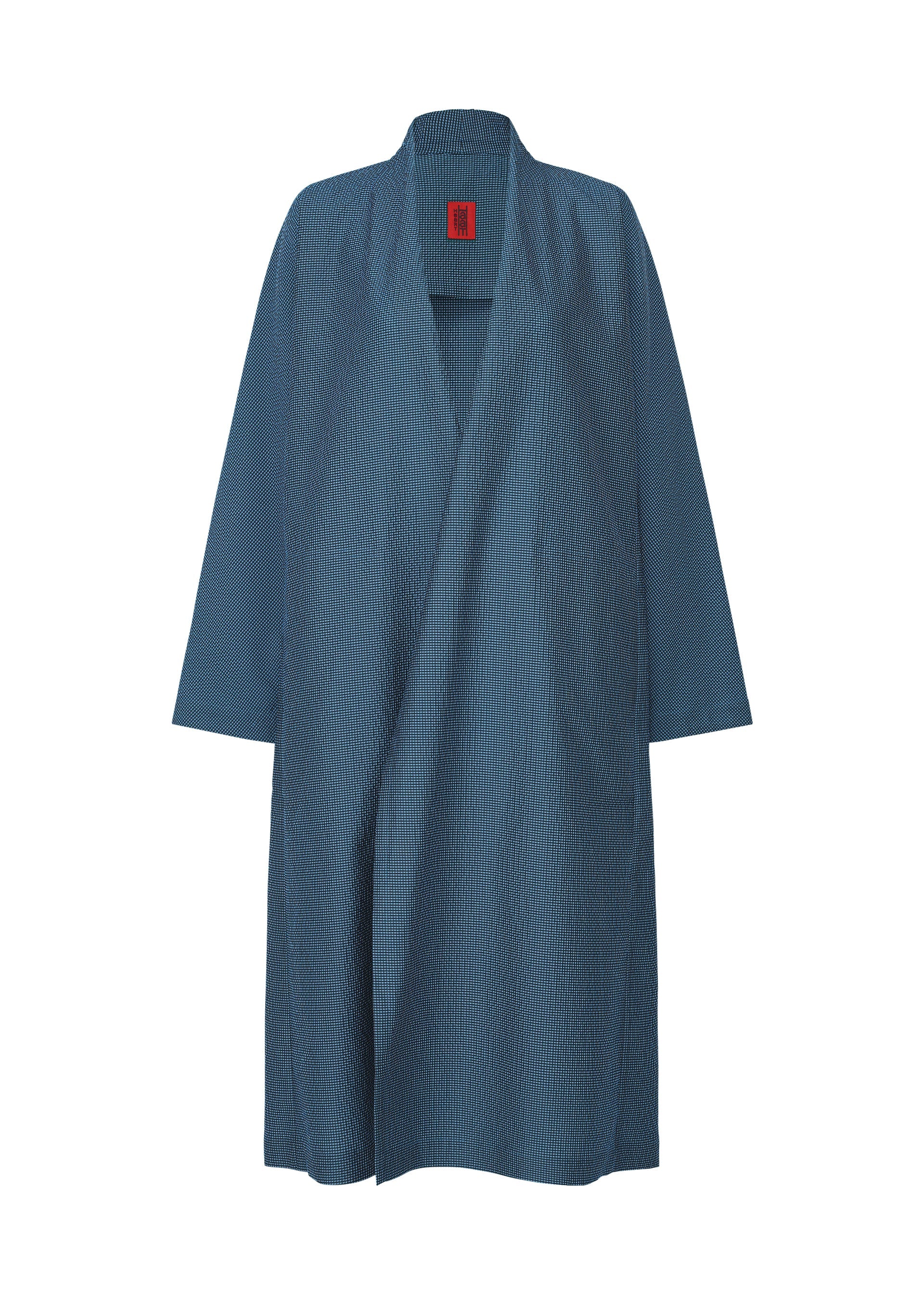 A product shot of the HAAT LIGHT WEIGHT cardigan in blue.