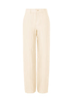A product shot of the HAAT RASCHEL ASSEMBLY trousers in off white (02).