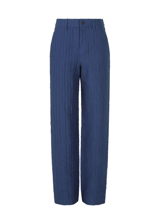 A product shot of the HAAT RASCHEL ASSEMBLY trousers in blue (72).