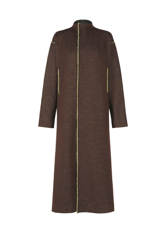 A product shot of the HAAT EDGE LINE dress in brown (44).