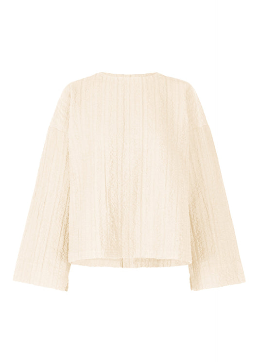 A product shot of the HAAT RASCHEL ASSEMBLY shirt in off white (02).