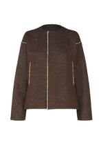 A product shot of the HAAT EDGE LINE cardigan in brown (44).