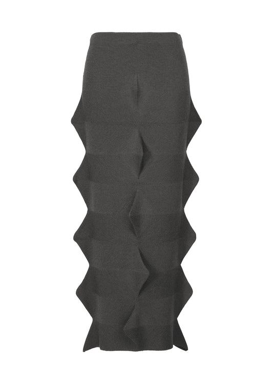 A product shot of the HAAT 2001 FROM skirt in charcoal (14).