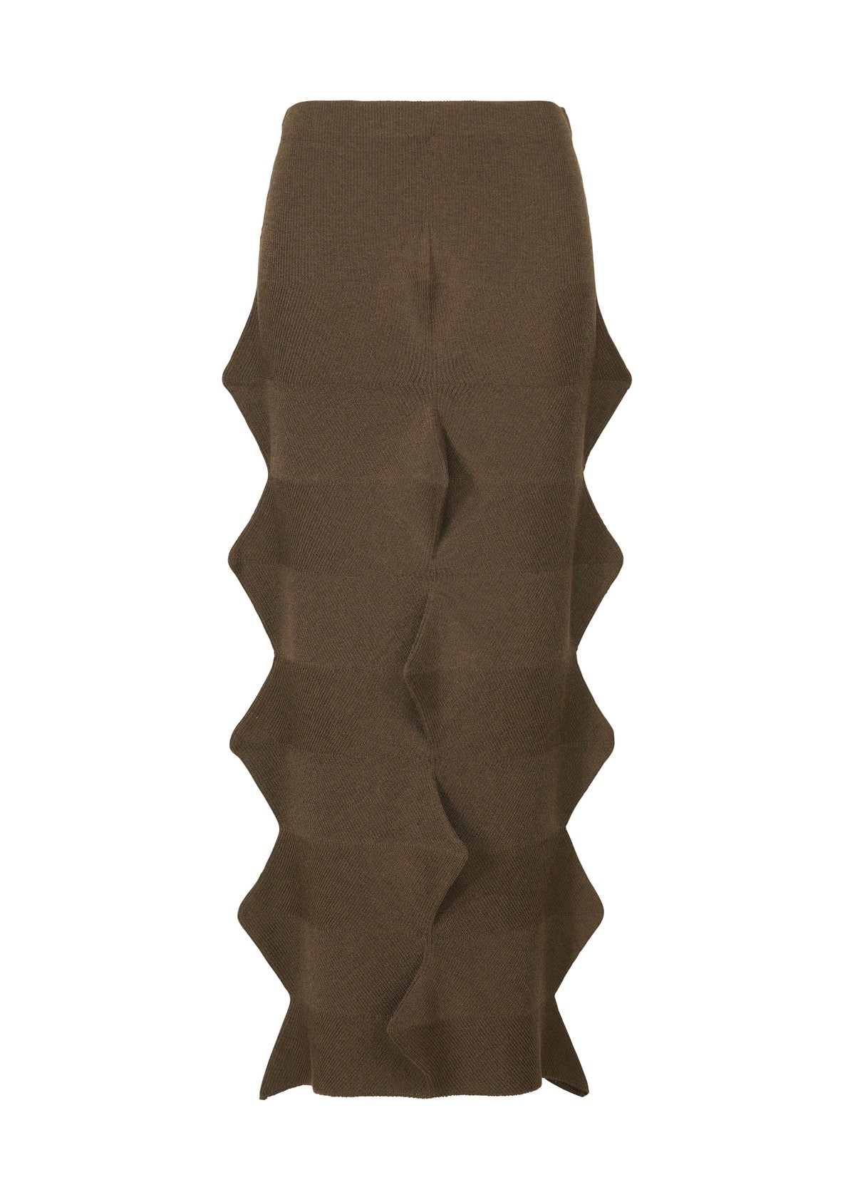 A product shot of the HAAT 2001 FROM skirt in brown (44).