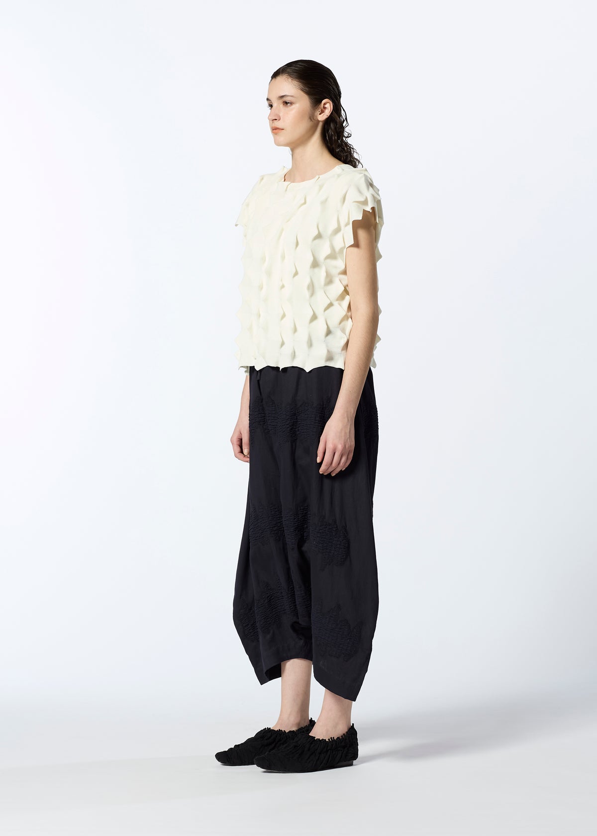 ZIG KNIT Top Off White