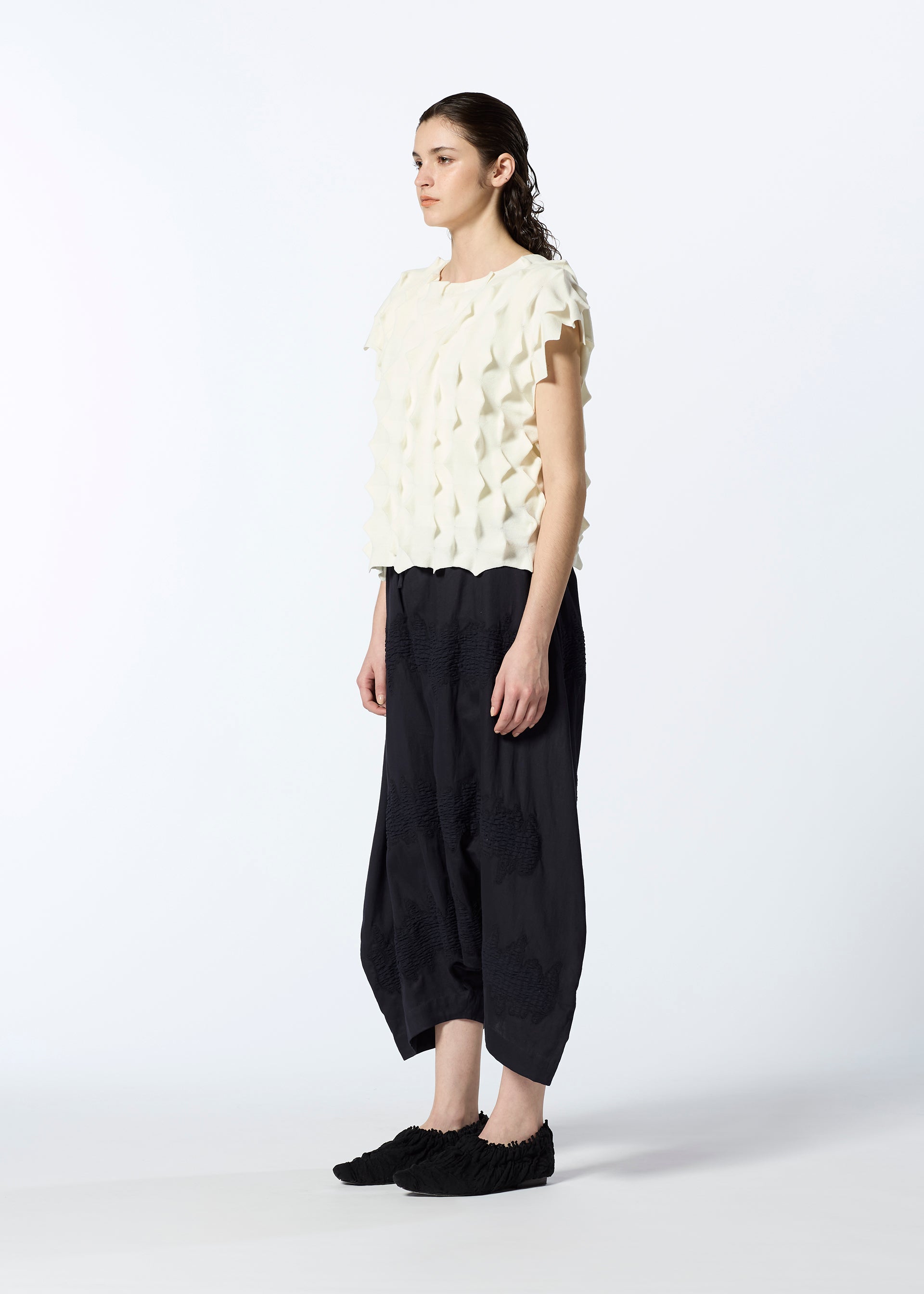 ZIG KNIT Top Off White