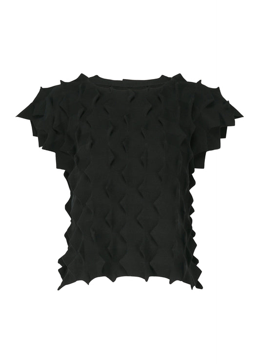 ZIG KNIT Top Black