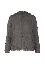 A product shot of the HAAT KUMO SHIBORI KNIT clothing in grey (12).