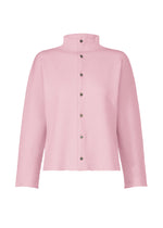 A product shot of the HAAT WOOL SEAMLESS cardigan in pale pink (21).