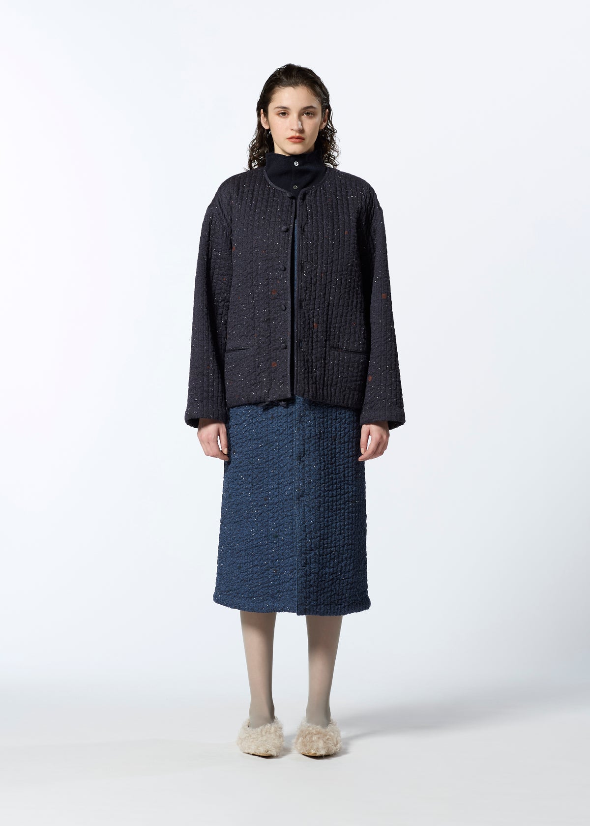 SPRINKLED KABIRA Cardigan Army Green