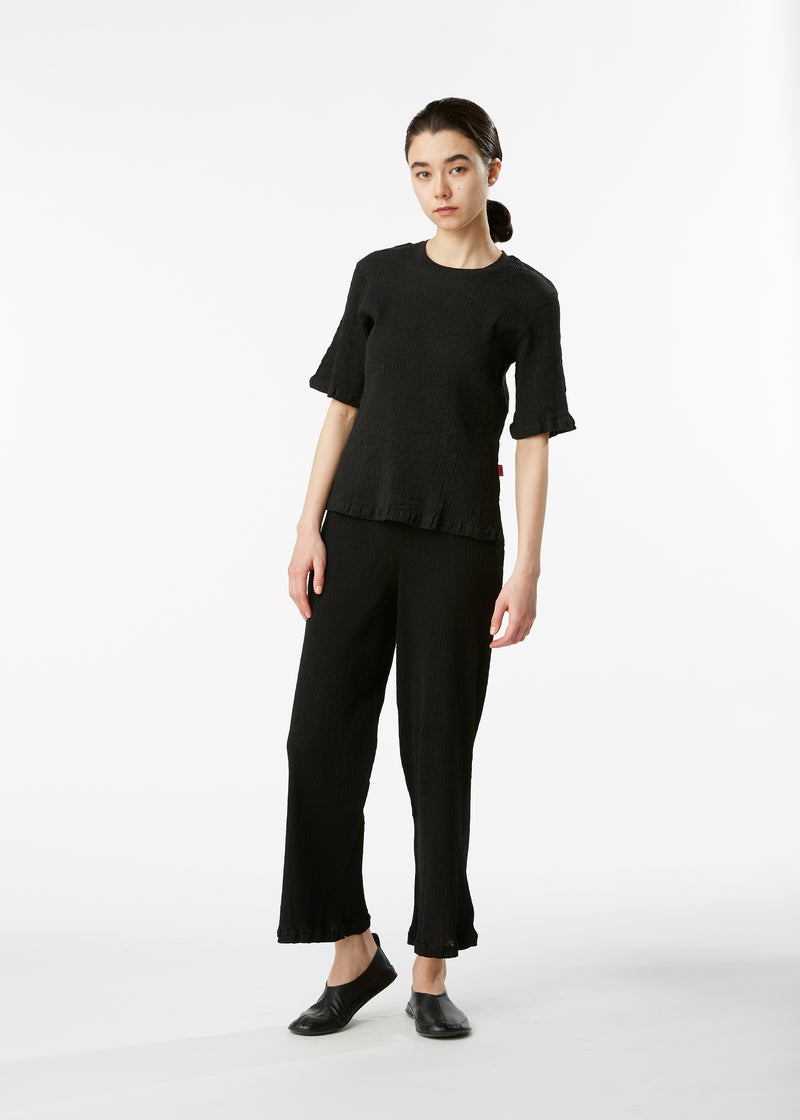 KYO CHIJIMI BASIC Trousers Black