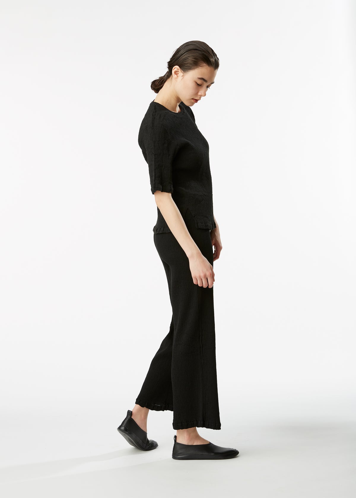 KYO CHIJIMI BASIC Trousers White