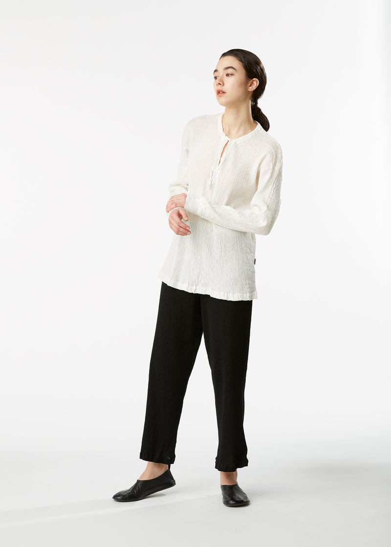 KYO CHIJIMI BASIC Shirt Black