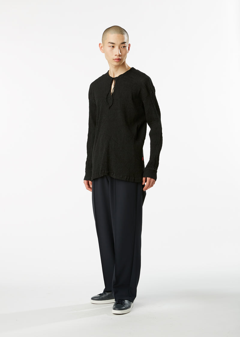 KYO CHIJIMI BASIC Shirt Black