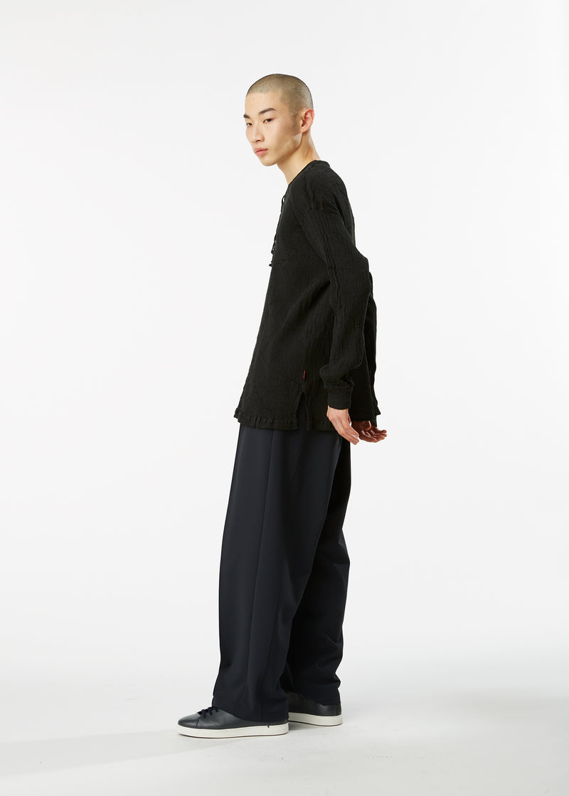 KYO CHIJIMI BASIC Shirt Black