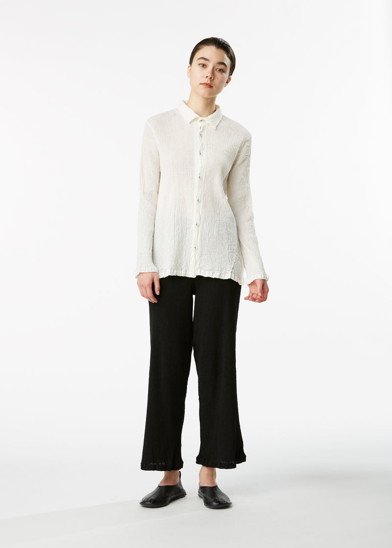 KYO CHIJIMI BASIC Shirt Black