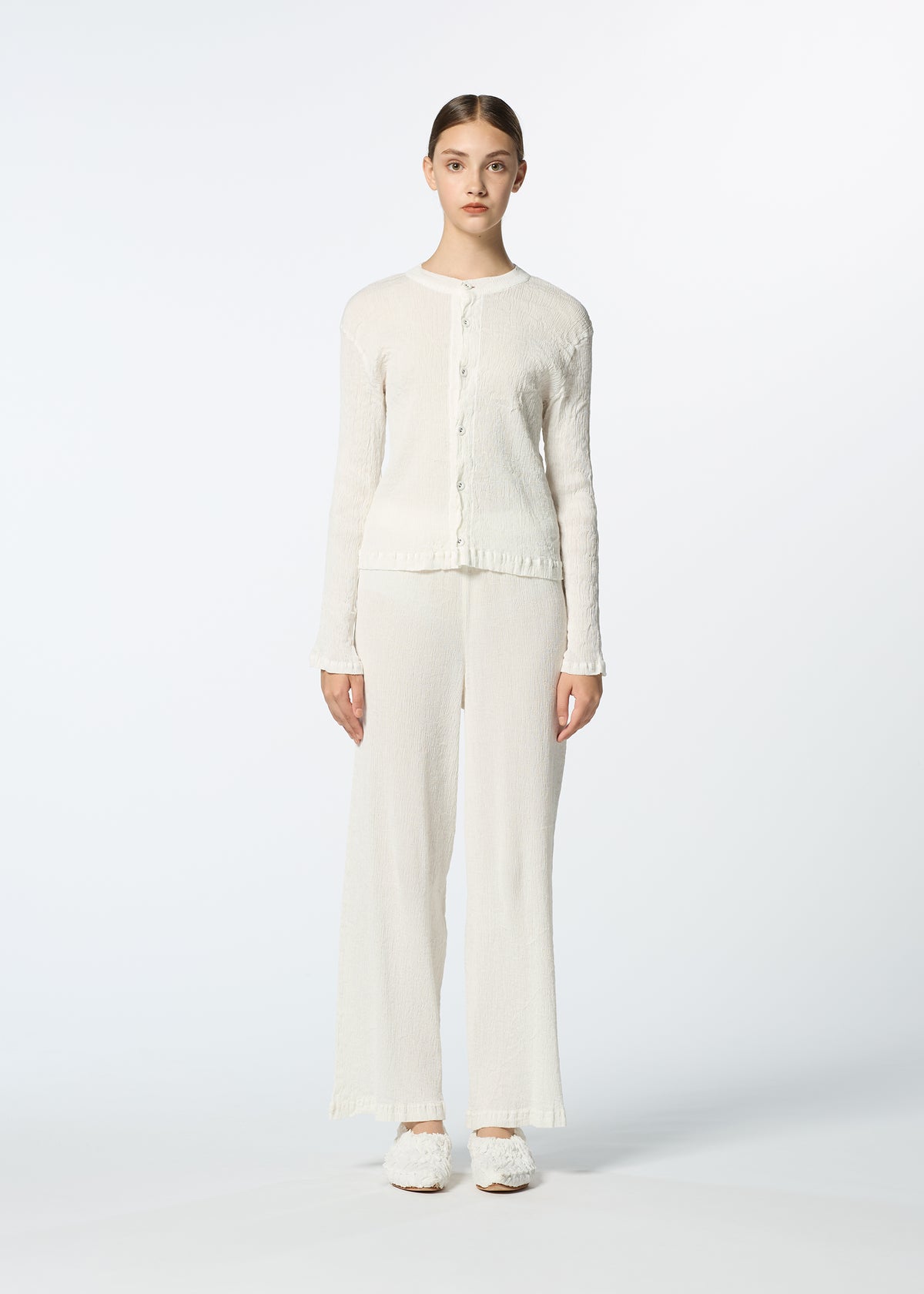 KYO CHIJIMI BASIC Cardigan Navy