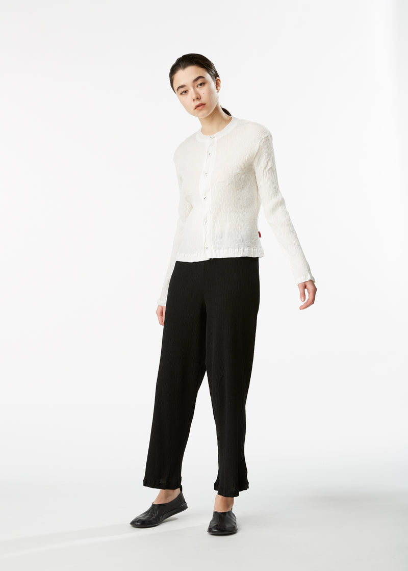 KYO CHIJIMI BASIC Cardigan White