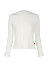 KYO CHIJIMI BASIC Cardigan White