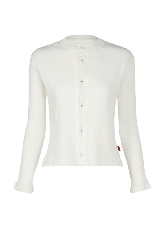 KYO CHIJIMI BASIC Cardigan White