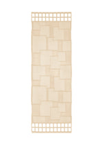 A product shot of the HAAT SHEER MOSAIC stole in light beige (40).