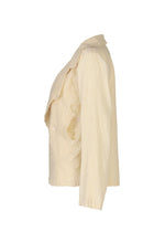 A detail shot of the HAAT TENMOKU COTTON jacket.