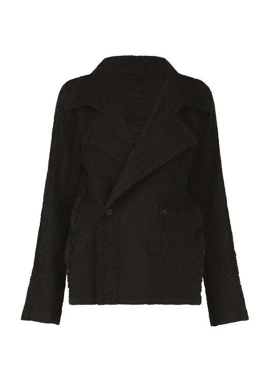 A product shot of the HAAT TENMOKU COTTON jacket in black (15).