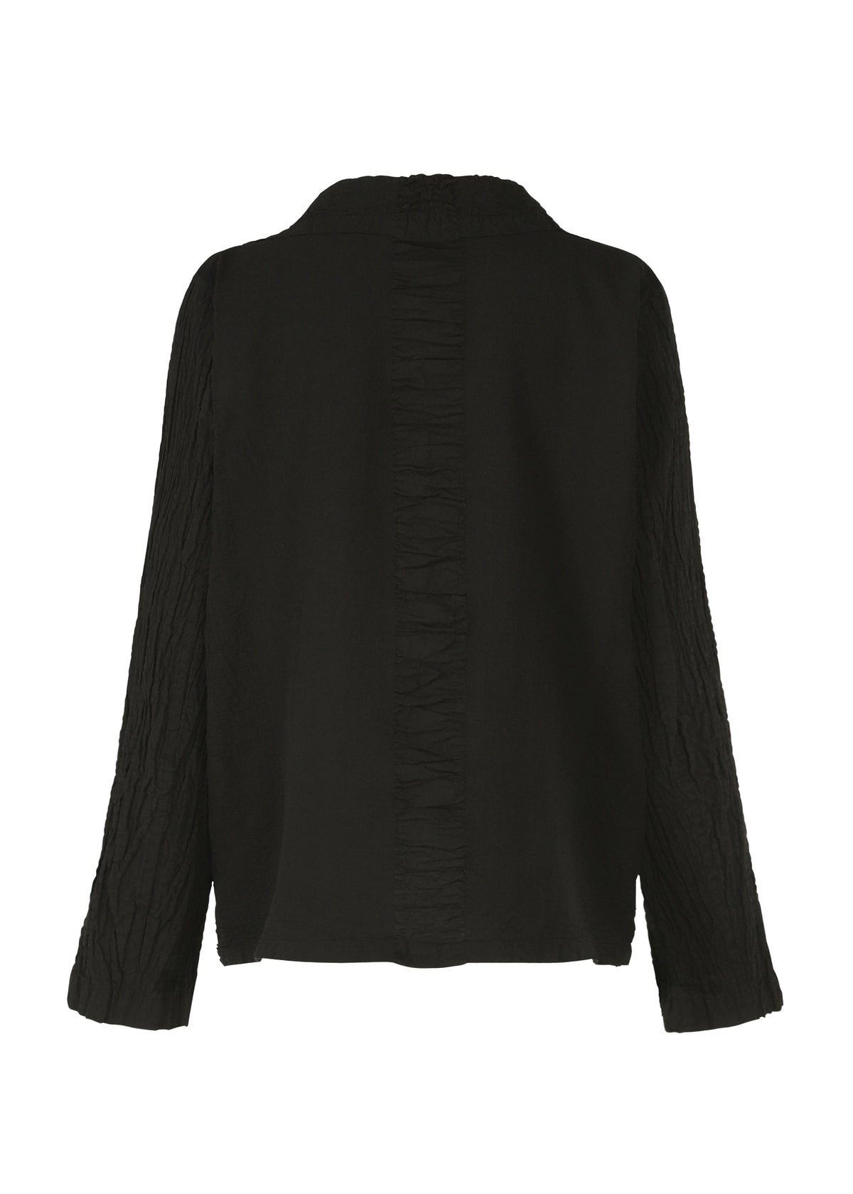A detail shot of the HAAT TENMOKU COTTON jacket.