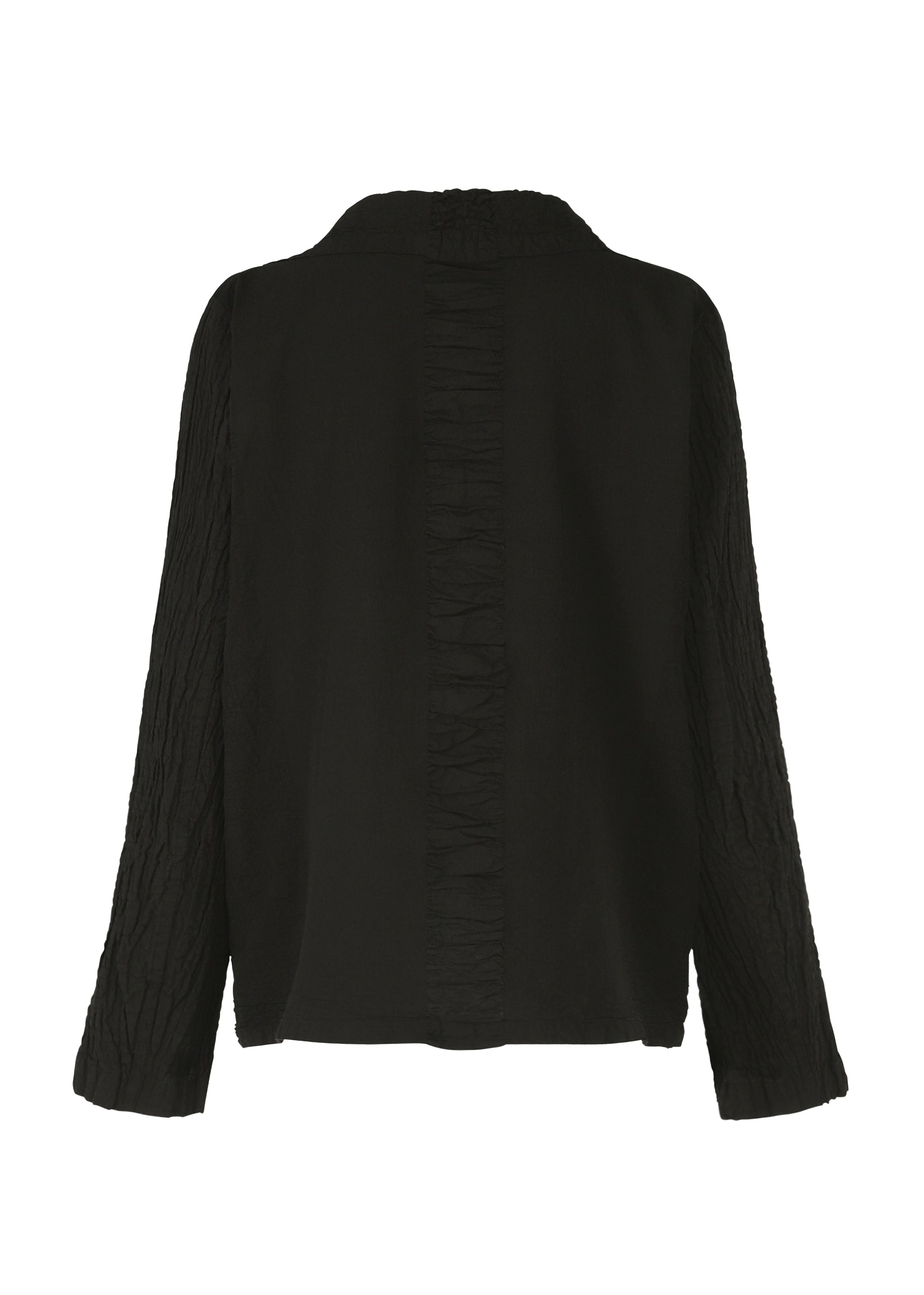 A detail shot of the HAAT TENMOKU COTTON jacket.