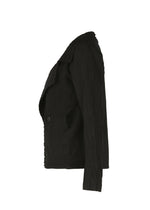 A detail shot of the HAAT TENMOKU COTTON jacket.