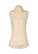 A product shot of the HAAT TENMOKU COTTON vest in light beige (40).