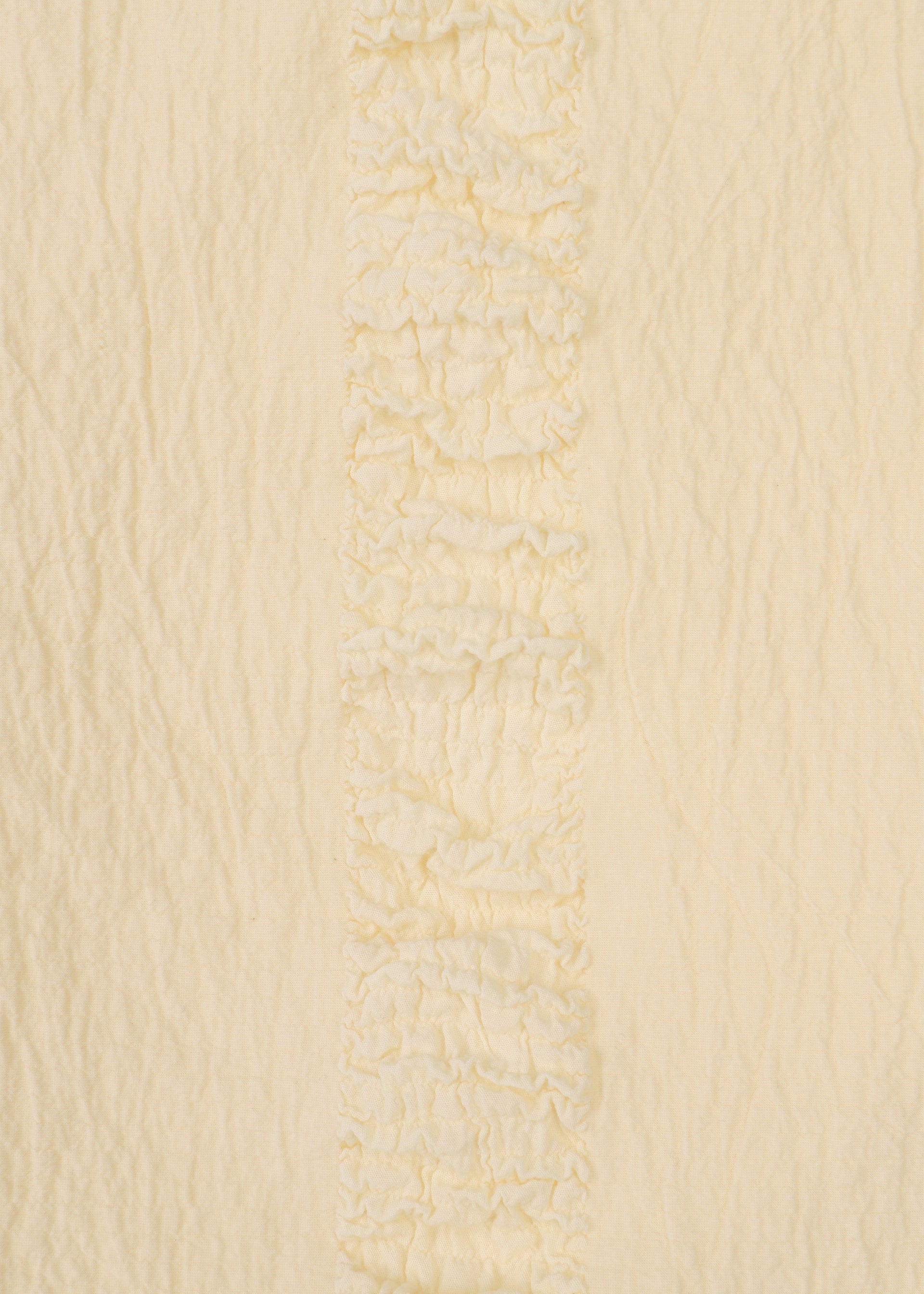 A detail shot of the HAAT TENMOKU COTTON vest.
