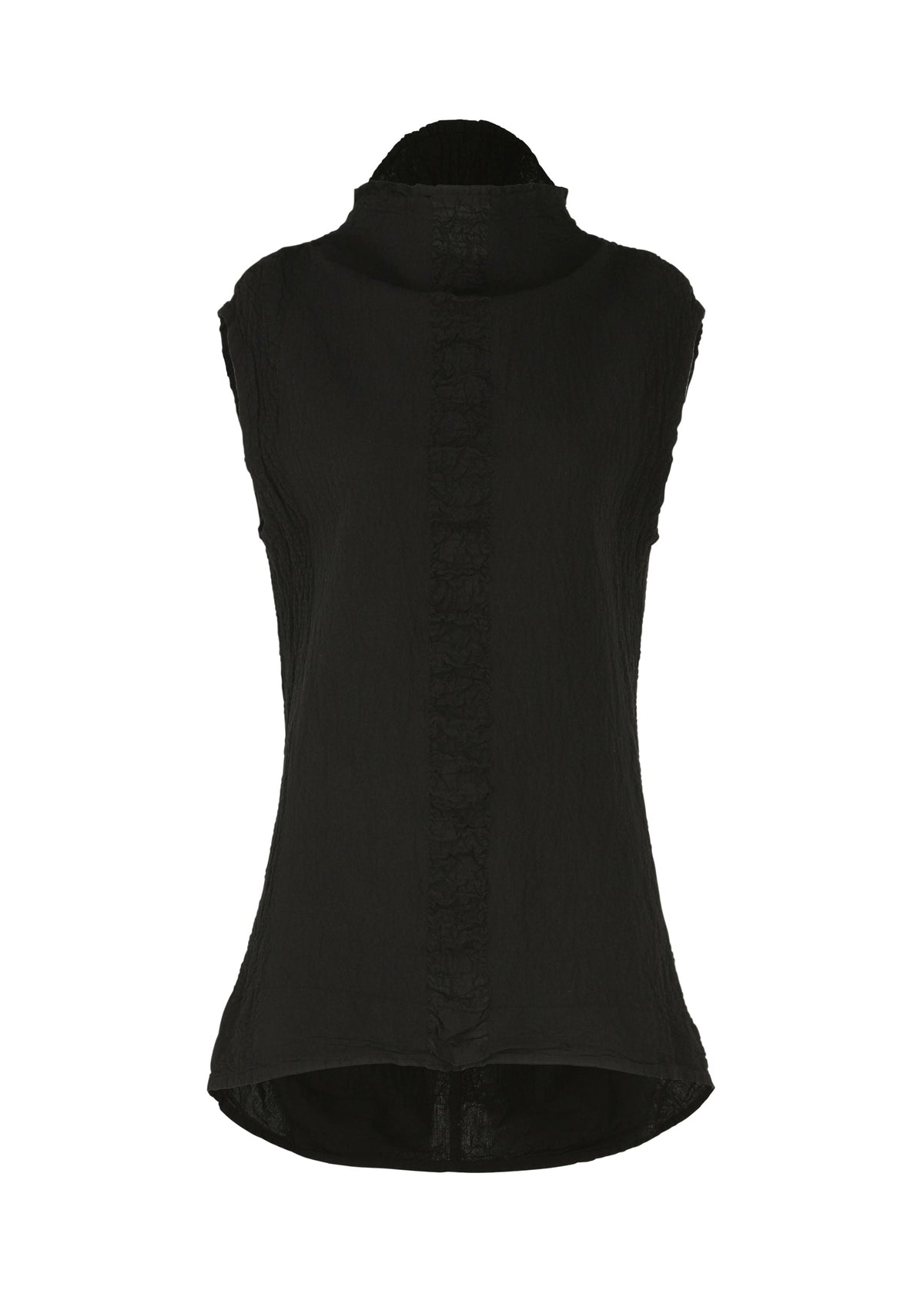 A product shot of the HAAT TENMOKU COTTON vest in black (15).