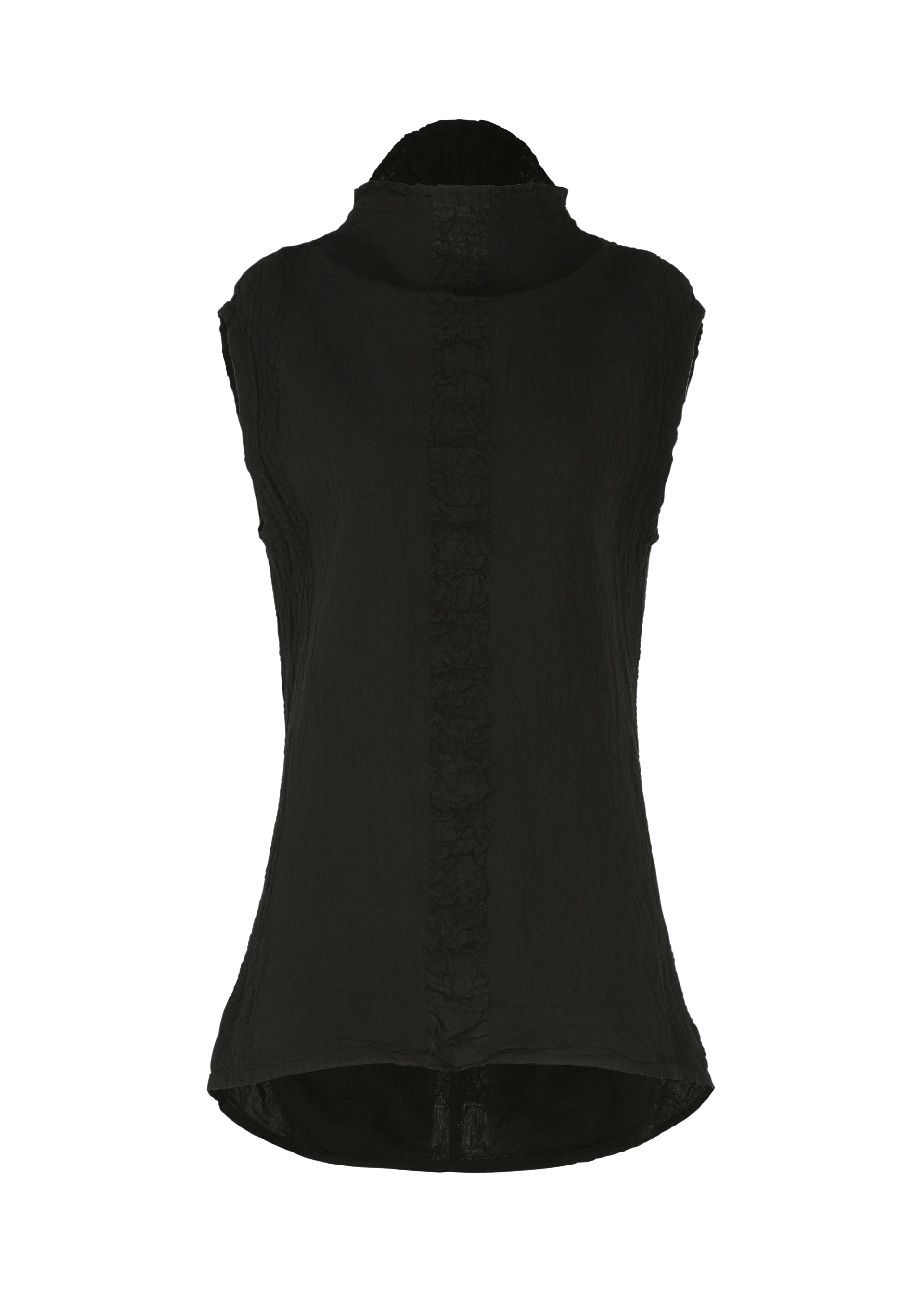 A product shot of the HAAT TENMOKU COTTON vest in black (15).