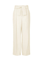 A product shot of the HAAT JIKI trousers in white (01).
