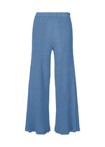A product shot of the HAAT KYO CHIJIMI MAY trousers in blue (72).