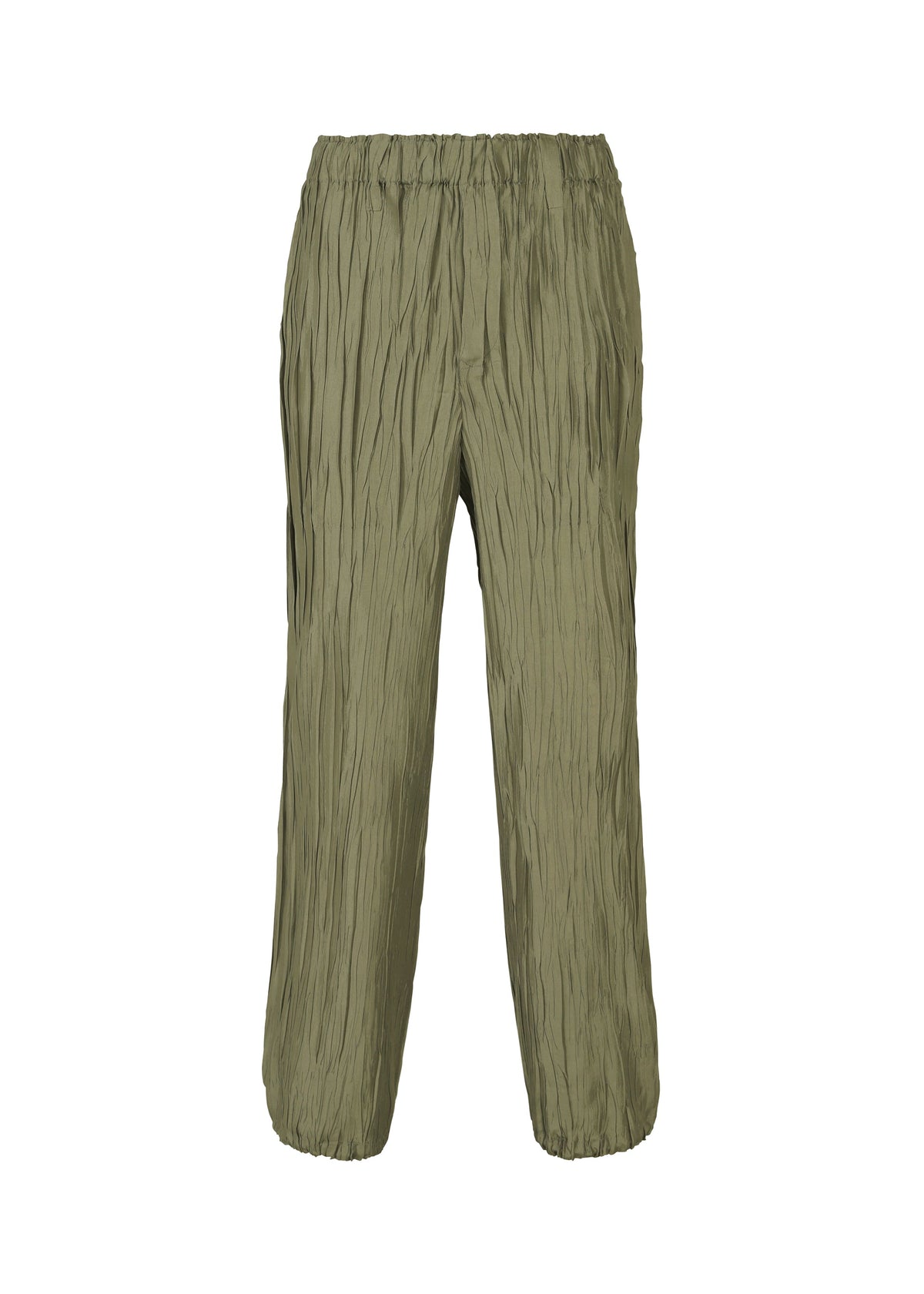 A product shot of the HaaT SHIBARI BOTTOM trousers in khaki.