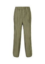 A product shot of the HaaT SHIBARI BOTTOM trousers in khaki.