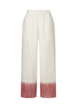 A product shot of the HaaT SAZANAMI trousers in red.