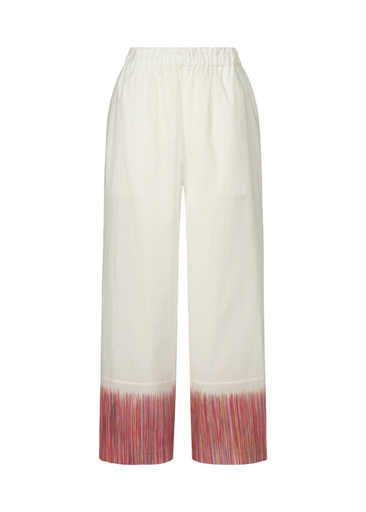 A product shot of the HaaT SAZANAMI trousers in red.