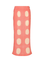 A product shot of the HAAT KYO CHIJIMI ITAJIME skirt in pink (22).
