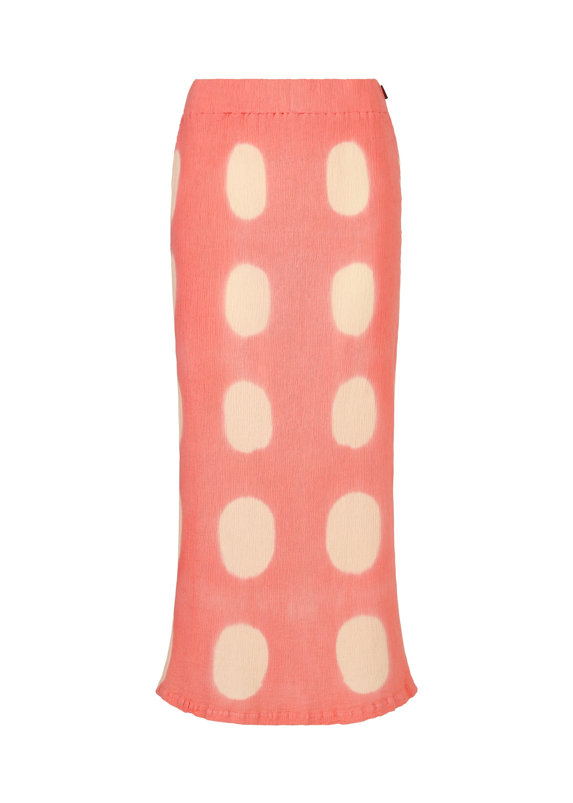A product shot of the HAAT KYO CHIJIMI ITAJIME skirt in pink (22).