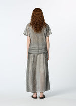 A model wears the HAAT 2 SIDE PINTUCKING skirt.