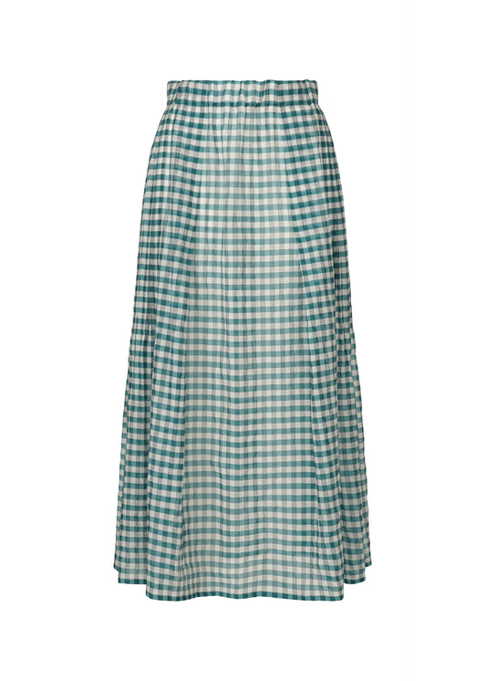 A product shot of the HAAT 2 SIDE PINTUCKING skirt in blue (72).