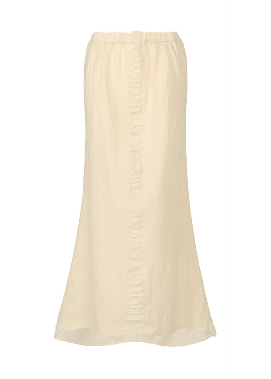 A product shot of the HAAT TENMOKU COTTON skirt in light beige (40).